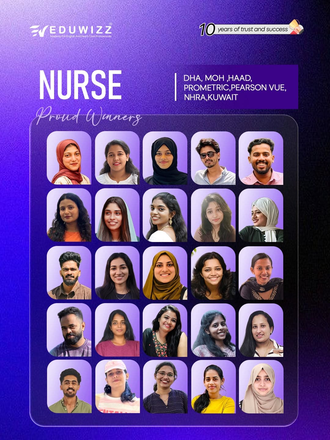 Eduwizz Nurse proud winners