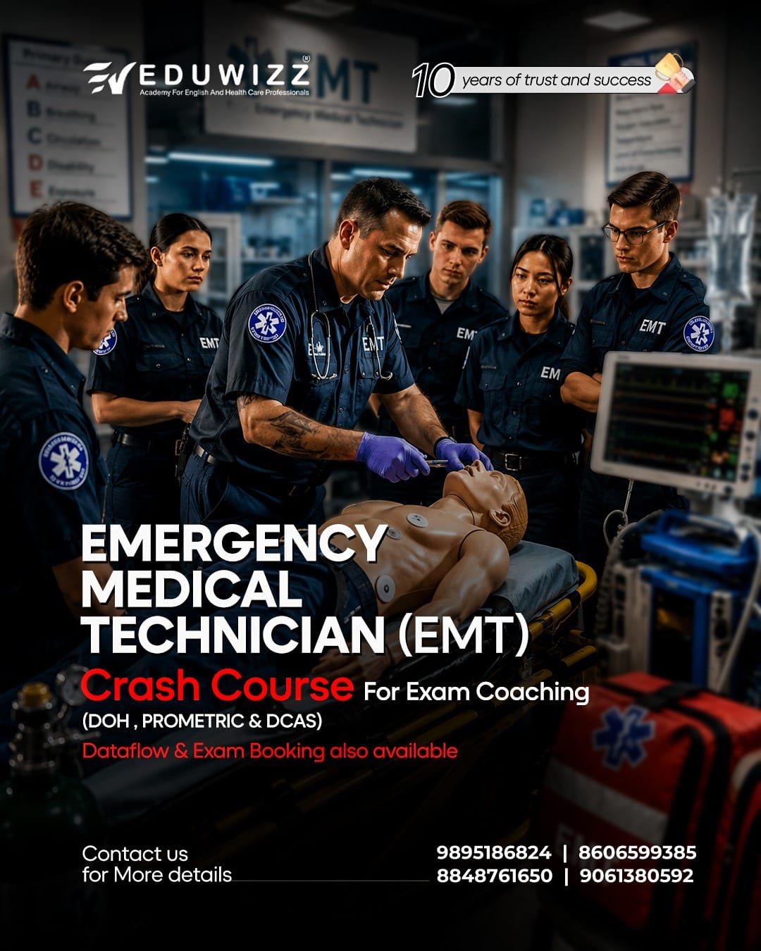 Emergency Medical Technician (EMT) crash course for exam coaching